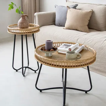 טלפון פשוטה קפה שולחן תה שולחן מינימליסטי גיהוץ יפה Hotel Apartamento Apartamento Meuble מרפסת ריהוט